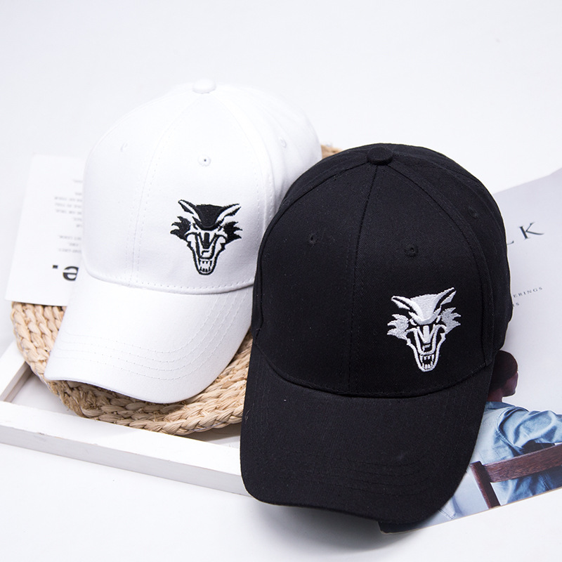 Fashion Cotton Baseball Cap men's Snapback Hats For women Hip hop Gorras bone Embroidered Wolf Caps Trucker Hats