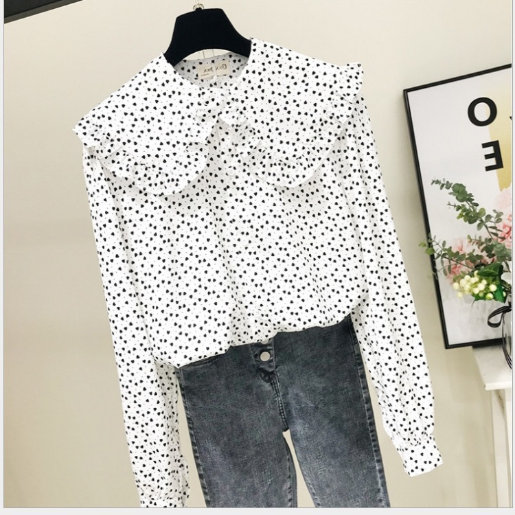 Spring White Polka Dot Blouse Sweet Teenager School Girl Shirt Thin Colorful Cute Long Sleeve Chiffon Blouse Female Elegant Tops, 4-p
Spring White Polka Dot Blouse Sweet Teenager School Girl Shirt Thin Colorful Cute Long Sleeve Chiffon Blouse Female Elegant Tops, 4-p
