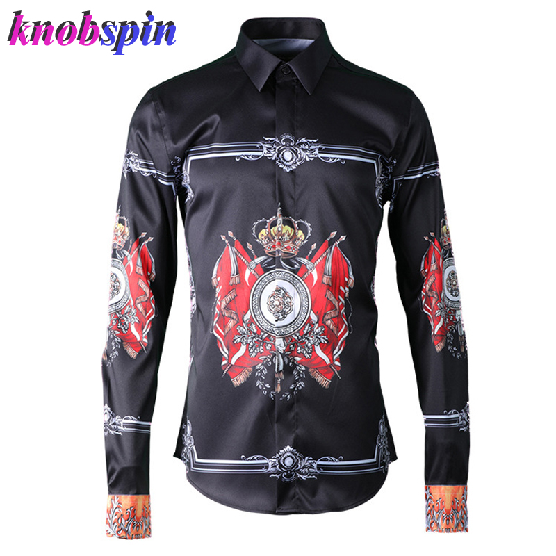 Gothic Style Printed Shirt men 2019 Brand Quality Long sleeve Slim Casual Chemise homme Quick Dry Business male Dress shirts, Black
Gothic Style Printed Shirt men 2019 Brand Quality Long sleeve Slim Casual Chemise homme Quick Dry Business male Dress shirts, Black