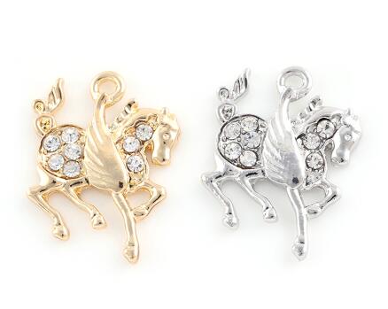 20PCS/lot 21x28mm (Golden,Silver Color) Rhinestones Horse Hang Pendant Charms DIY Accessory Fit For Floating Dangle Locket Jewelrys
20PCS/lot 21x28mm (Golden,Silver Color) Rhinestones Horse Hang Pendant Charms DIY Accessory Fit For Floating Dangle Locket Jewelrys