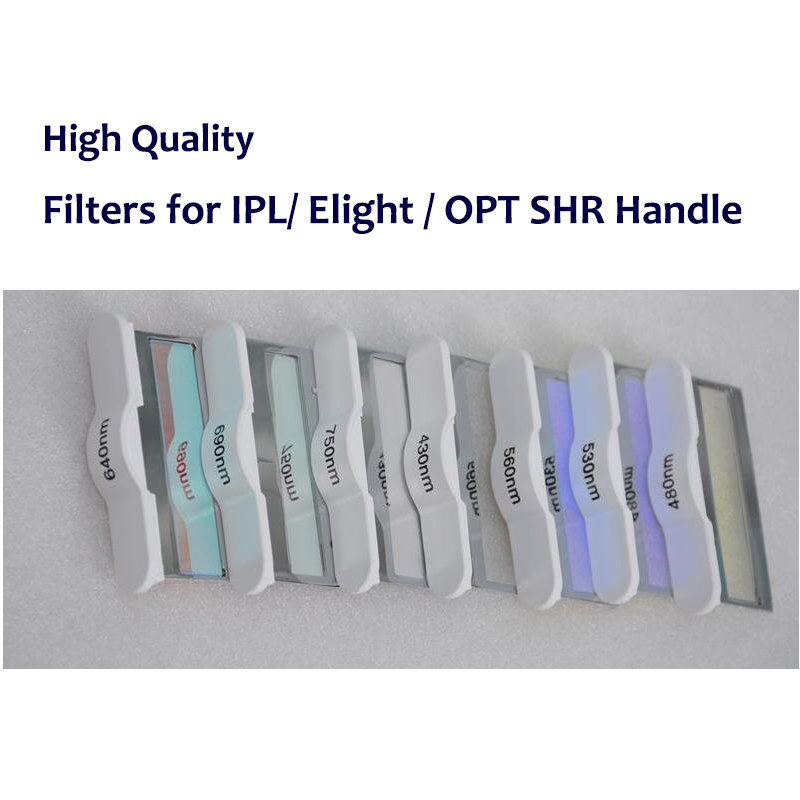 quality elight handpiece 7 filters different wavelength 430nm 480nm 530nm 560nm 640nm 690nm 750nm