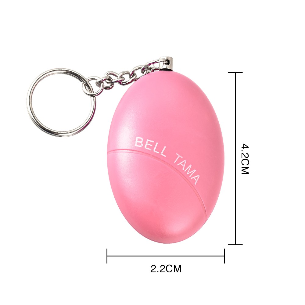 CKC 1pc Personal Anti-Attack Protection Egg Shape Panic SOS Keychain Anti-Defense Alarm System for Girl Child Elderly