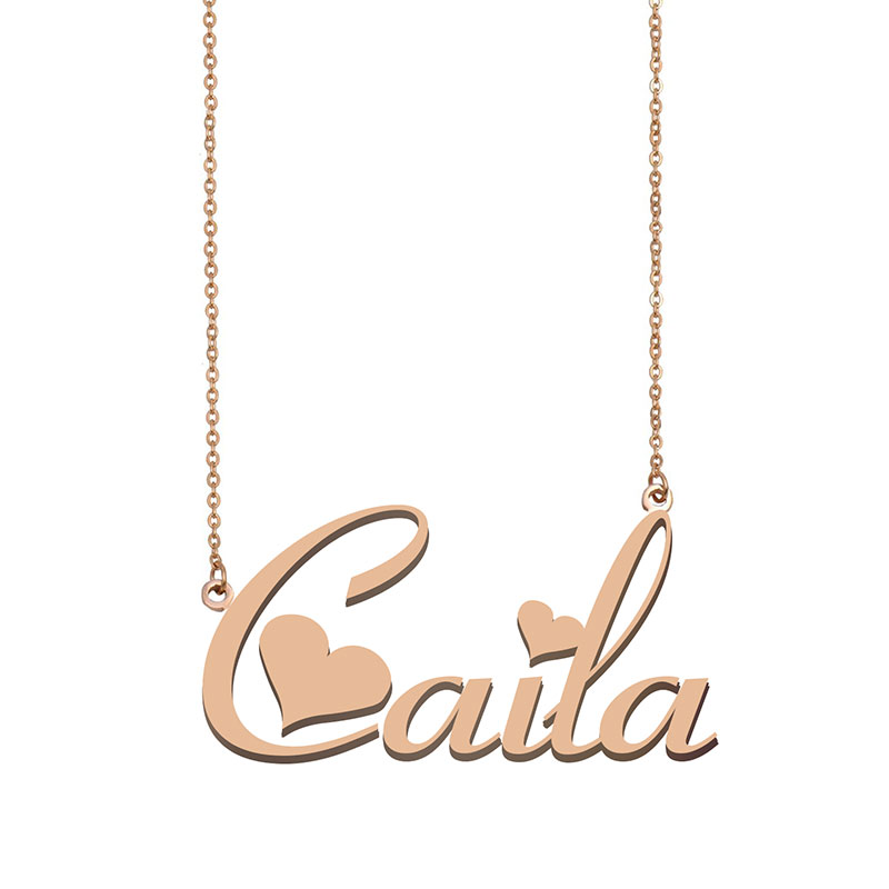 Caila Name Necklace Pendant for Women Girls Birthday Gift Custom Nameplate Kids Best Friends Jewelry 18k Gold Plated Stainless Steel, Silver
Caila Name Necklace Pendant for Women Girls Birthday Gift Custom Nameplate Kids Best Friends Jewelry 18k Gold Plated Stainless Steel, Silver