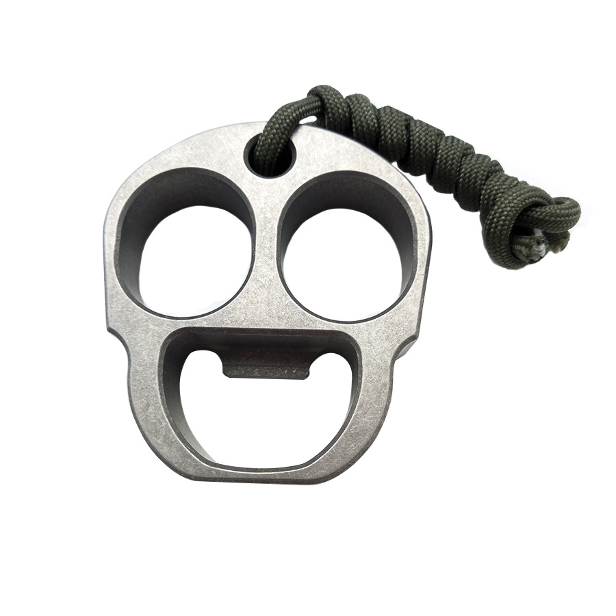 EDC Single Finger Knuckle Brass Duster Ring Machined 20mm Thick 87g broken window tool self defense Pendant free shipping DH6097