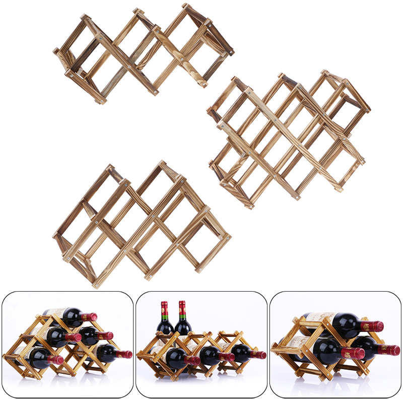 Wooden Red Wine Rack 4/5/6/10 Bottle Holder Mount Bar Display Shelf Folding Rack Drink Bottle Holders bar accessories
Wooden Red Wine Rack 4/5/6/10 Bottle Holder Mount Bar Display Shelf Folding Rack Drink Bottle Holders bar accessories