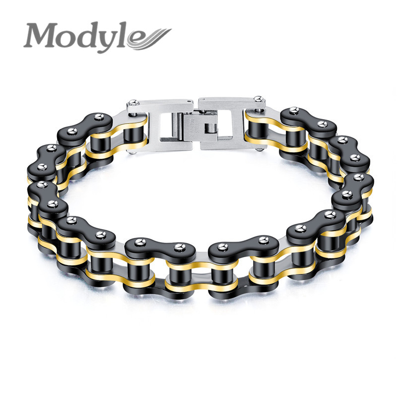 Modyle Punk Rock 316L Stainless Steel Biker Mens Bracelet Link Chain Motorcycle Bike Bicycle Chain Bracelets Bangles Jewelry
Modyle Punk Rock 316L Stainless Steel Biker Mens Bracelet Link Chain Motorcycle Bike Bicycle Chain Bracelets Bangles Jewelry