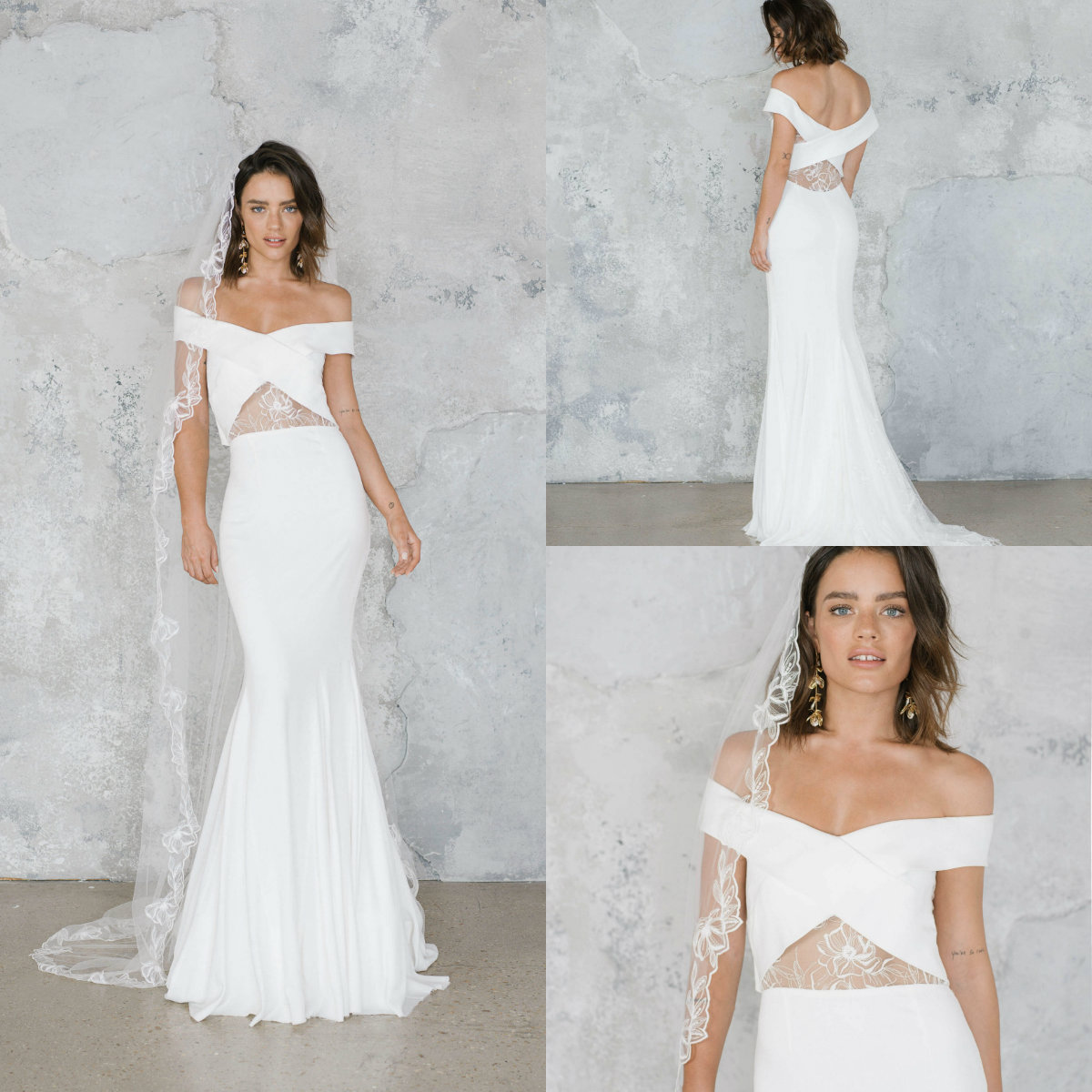 Elegant Mermaid Wedding Dresses Lace Appliques Off The Shoulder Sweep Train Beach Wedding Dress Bridal Gowns Long Robes De Mariée, Chocolate
Elegant Mermaid Wedding Dresses Lace Appliques Off The Shoulder Sweep Train Beach Wedding Dress Bridal Gowns Long Robes De Mariée, Chocolate