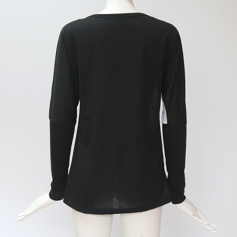 2020 Ladies Tops and Blouses Off Shoulder Long Sleeve Shirt Sequined Patchwork Tunic Casual Loose Tops Plus Size Chemise Femme