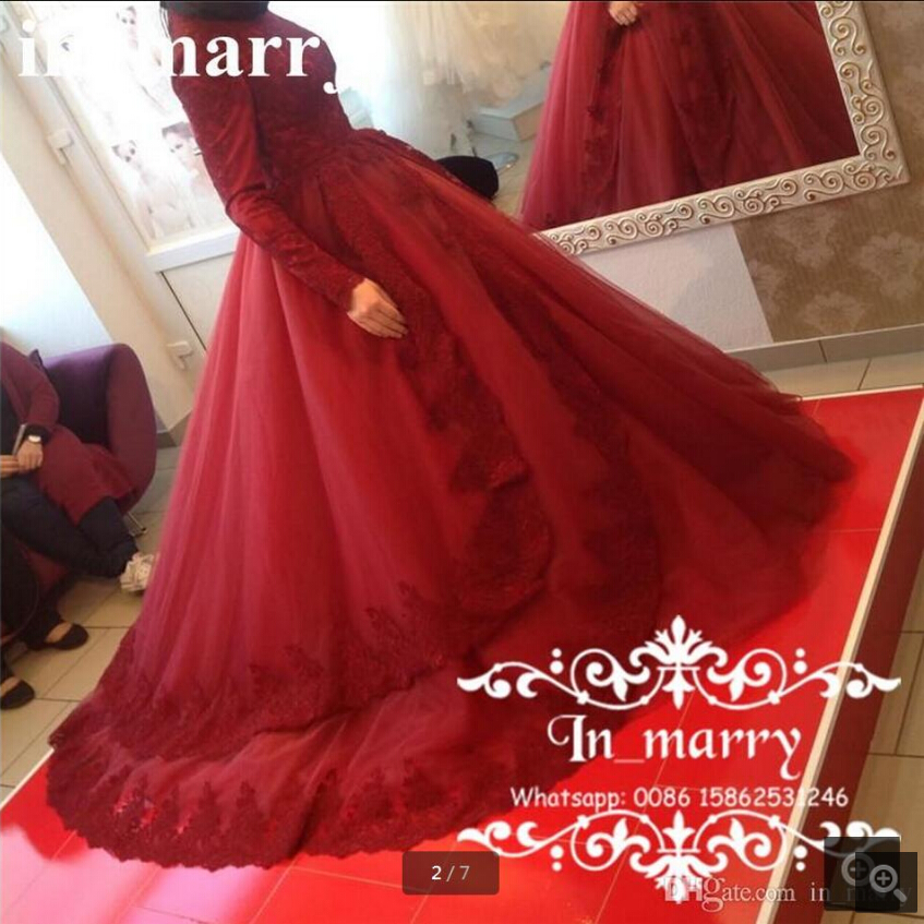 Red Ball Gown Islamic Muslim long sleeve prom dress 2019 High Neck Long Sleeves Vintage Lace Plus Size sweet 16evening party prom gowns, Same as image
Red Ball Gown Islamic Muslim long sleeve prom dress 2019 High Neck Long Sleeves Vintage Lace Plus Size sweet 16evening party prom gowns, Same as image