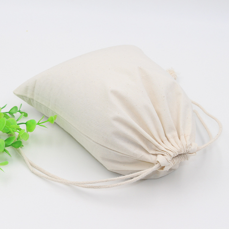 7x9 9x12 10x15 13x18 15x20cm cotton drawstring bag Small Muslin Bracelet Gifts Jewelry Packaging Bags Cute Drawstring Gift Bag P703617125