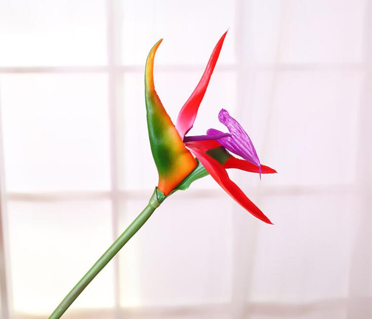Artificial Plastic Bird Of Paradise Fake Flower Decorative Artificial Flowers Bridal Party Wedding Garden Home Decor