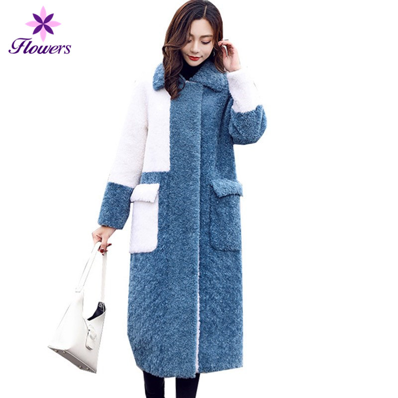 Winter Faux Fur Coat Women New Korean Plus Size Fashion Elegant Overcoat Splice Thick Warm Fur Lamb Hair Long Coat Womens LQ519, As shown
Winter Faux Fur Coat Women New Korean Plus Size Fashion Elegant Overcoat Splice Thick Warm Fur Lamb Hair Long Coat Womens LQ519, As shown