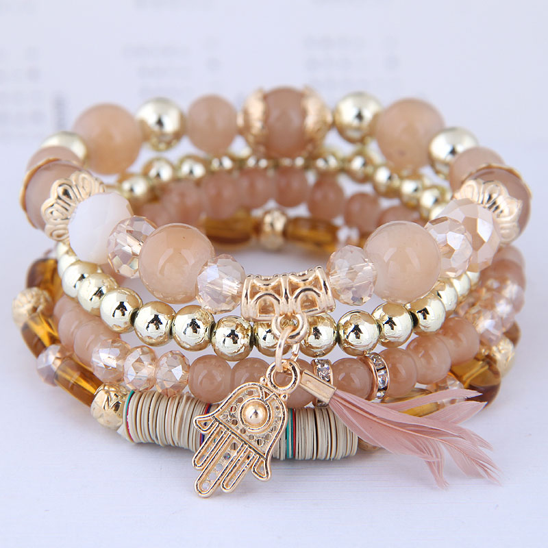 2019 Bohemian Bracelets For Women Crystal Beads Bracelet Multilayer Feather Charm Bracelet Homme Bijoux Gold Bracelet
2019 Bohemian Bracelets For Women Crystal Beads Bracelet Multilayer Feather Charm Bracelet Homme Bijoux Gold Bracelet