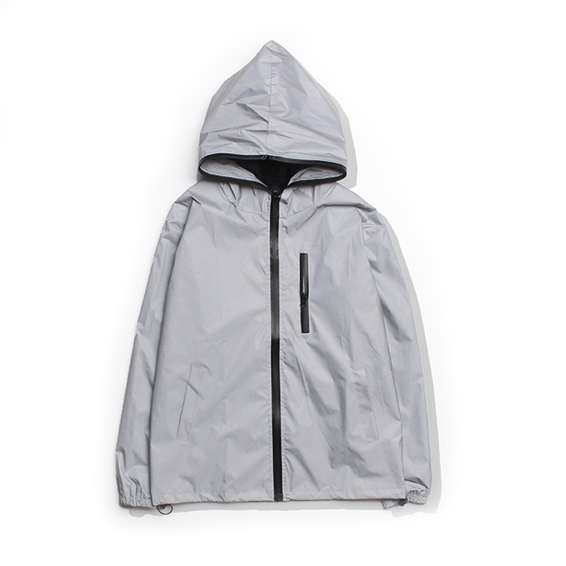 Spring Reflective Jacket Men Streetwear Bomber Jacket Mens Hip Hop Thin Jackets Fashion Hooded Coats Slim Fit Tops Male Clothing, Gray
Spring Reflective Jacket Men Streetwear Bomber Jacket Mens Hip Hop Thin Jackets Fashion Hooded Coats Slim Fit Tops Male Clothing, Gray