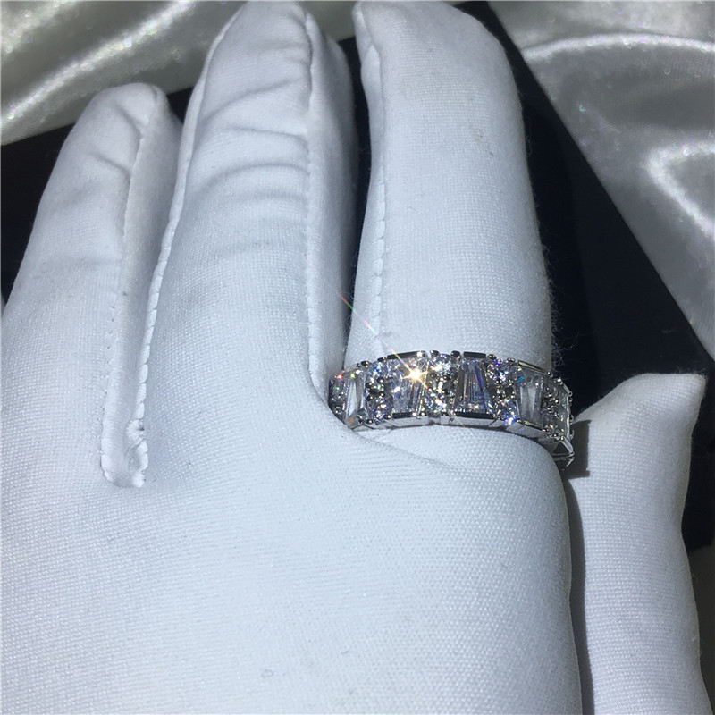 choucong Unique Promise Finger Ring 925 sterling Silver Diamond Engagement Band Rings For Women men Wedding Jewelry