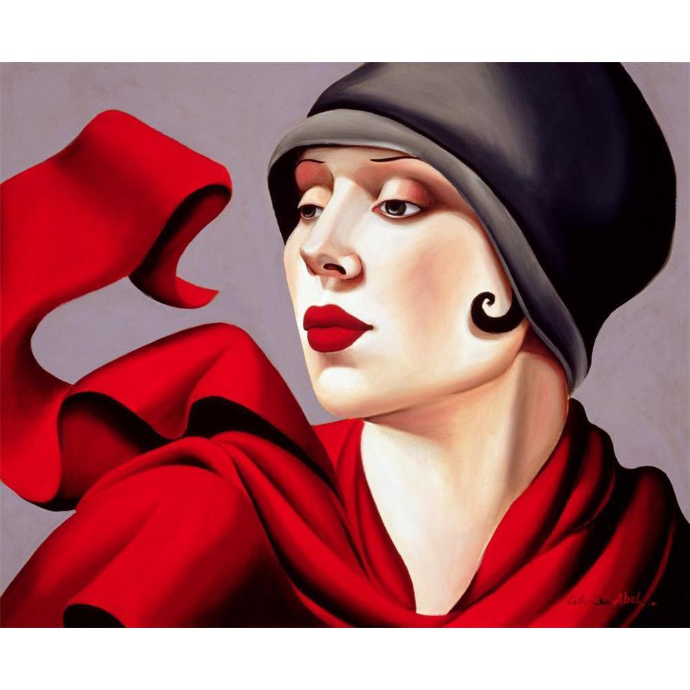 Hand painted woman oil paintings Tamara de lempicka Autumn Zephyr Brighten Red black hat canvas artwork for home decor
Hand painted woman oil paintings Tamara de lempicka Autumn Zephyr Brighten Red black hat canvas artwork for home decor
