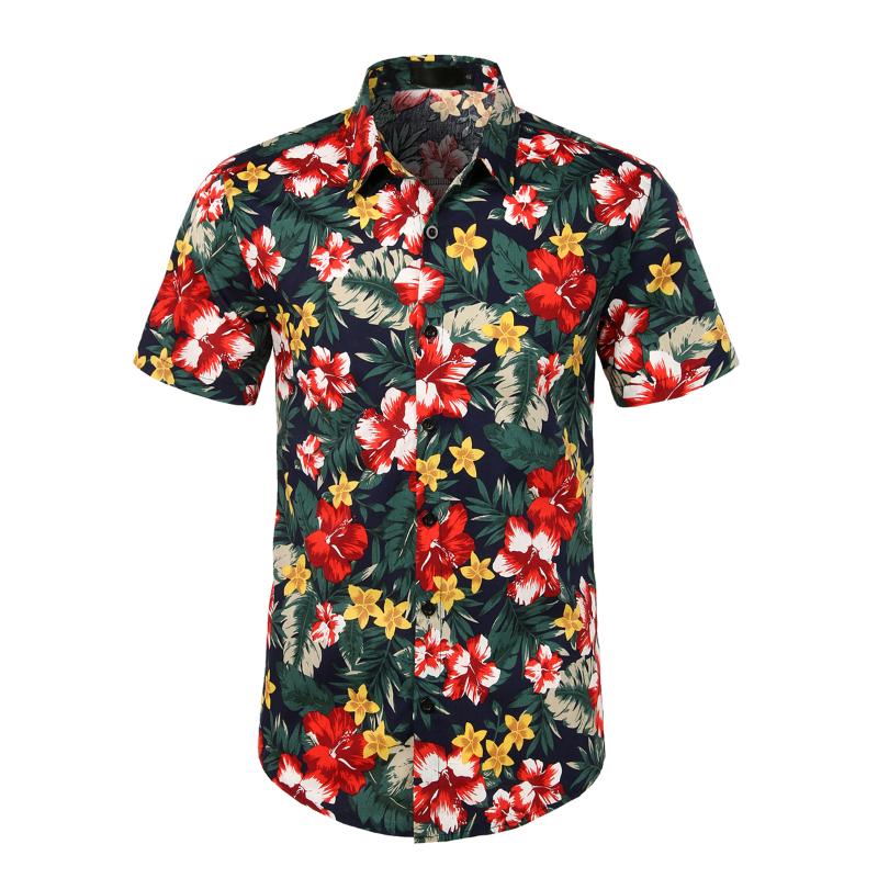 New Men Flower Pattern Printed Casual Shirts Tops Slim Fitness Short Sleeve Shirts Summer Button Shirt Outwear Breathable Tops
New Men Flower Pattern Printed Casual Shirts Tops Slim Fitness Short Sleeve Shirts Summer Button Shirt Outwear Breathable Tops