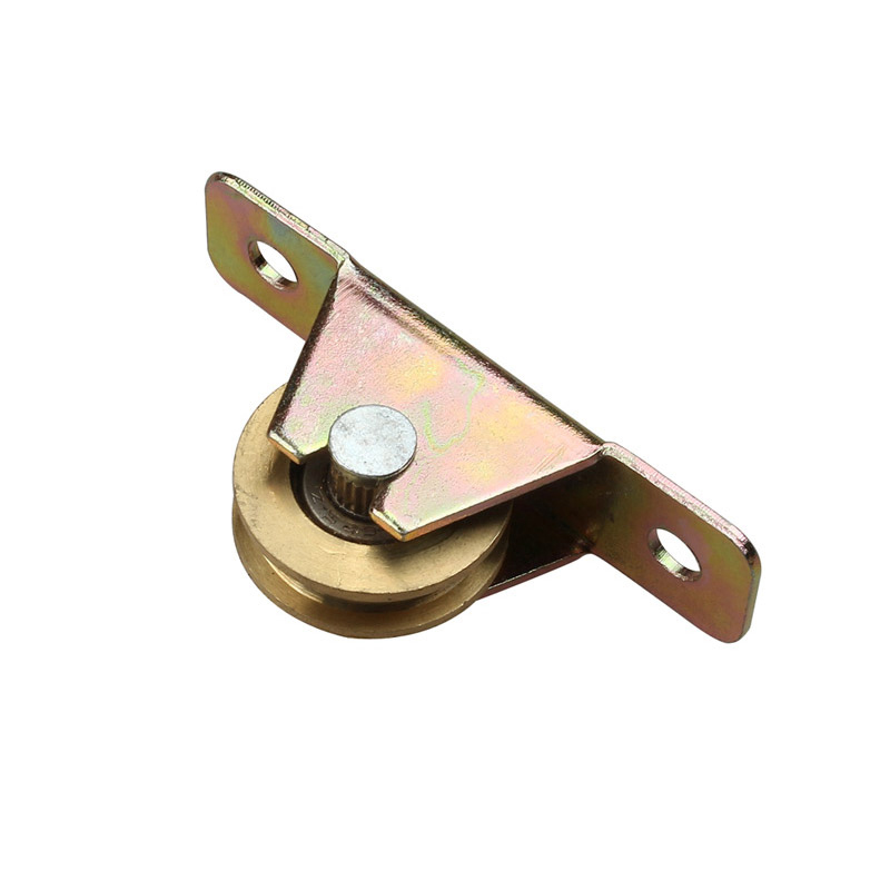 T style fixed pulley window roller sliding door plastic steel window pulley Aluminum alloy doors and windows wheel mute brass wheel hardware