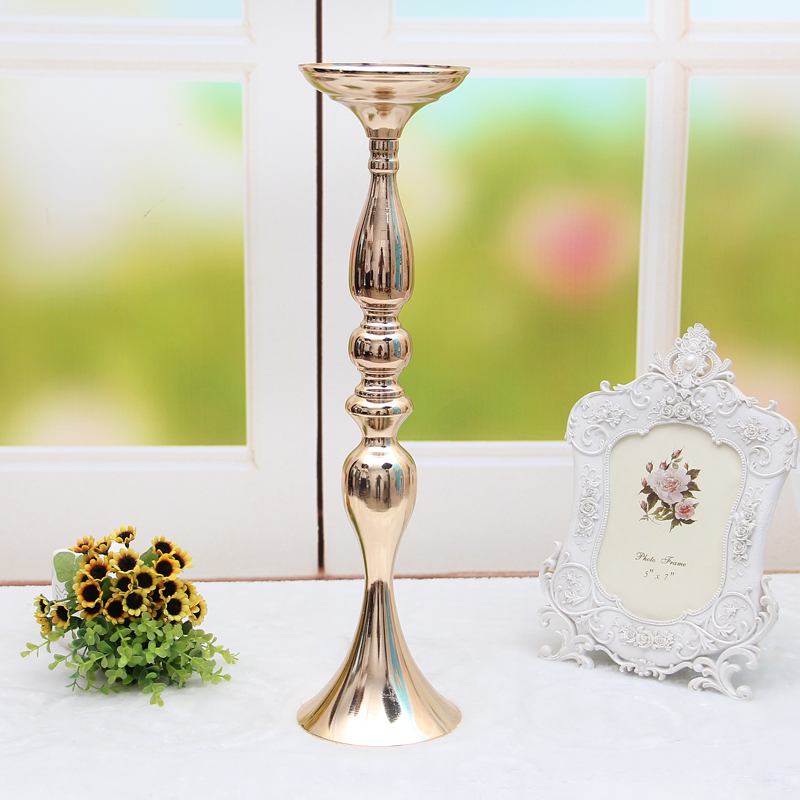 Metal Candle Holders 50cm20quot Flower Vase Rack Candlestick Wedding Table Centerpiece Event Road Lead Candle Stands