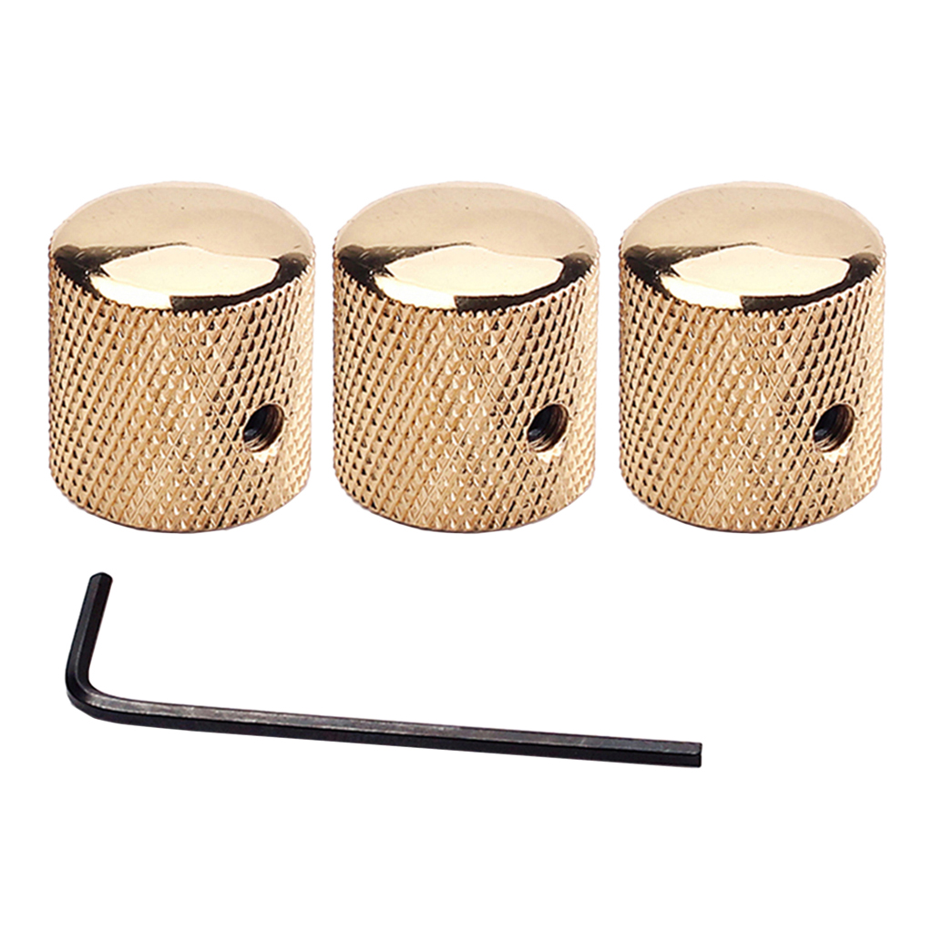 3 Pieces Golden Metal Guitar Tone Control Knobs For Electric Guitars Accessories
3 Pieces Golden Metal Guitar Tone Control Knobs For Electric Guitars Accessories