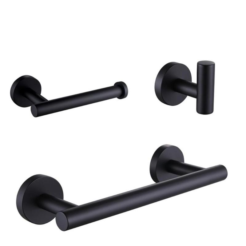 3pcs Stainless Steel Brushed Nickel Wall Mount Bath Hardware Sets, Towel Bar Robe hook Paper Holder Bathroom Accessories Set 
3pcs Stainless Steel Brushed Nickel Wall Mount Bath Hardware Sets, Towel Bar Robe hook Paper Holder Bathroom Accessories Set