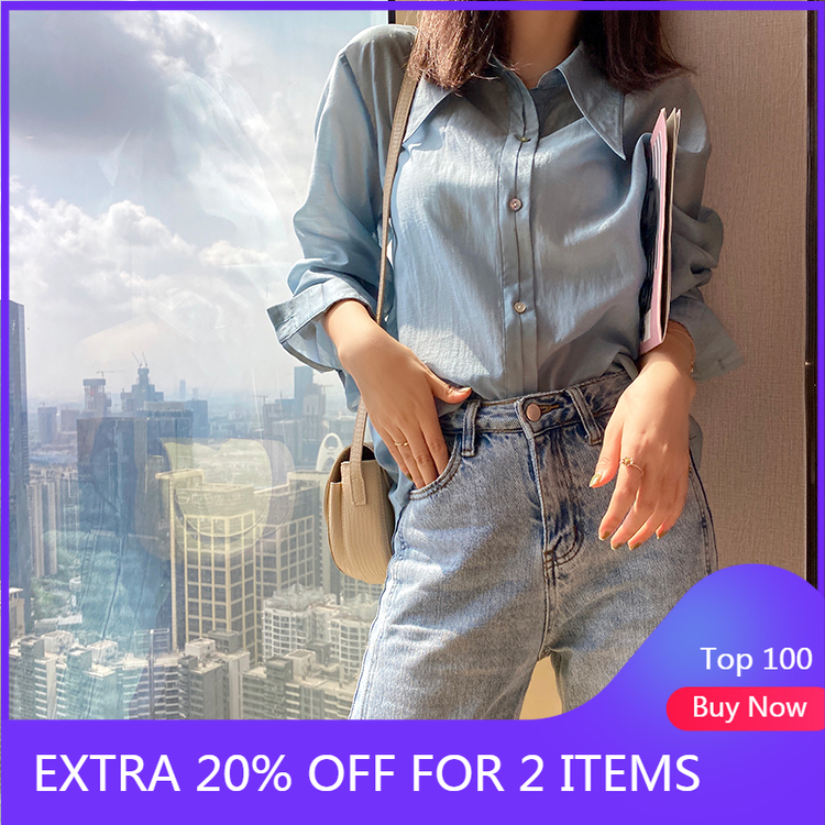 MISHOW 2020 Summer Fashion New Shirts Women Long Blouses Casual Fashion Long Sleeve Loose Tops Outwear Clothing MX20B4313, Blue
MISHOW 2020 Summer Fashion New Shirts Women Long Blouses Casual Fashion Long Sleeve Loose Tops Outwear Clothing MX20B4313, Blue