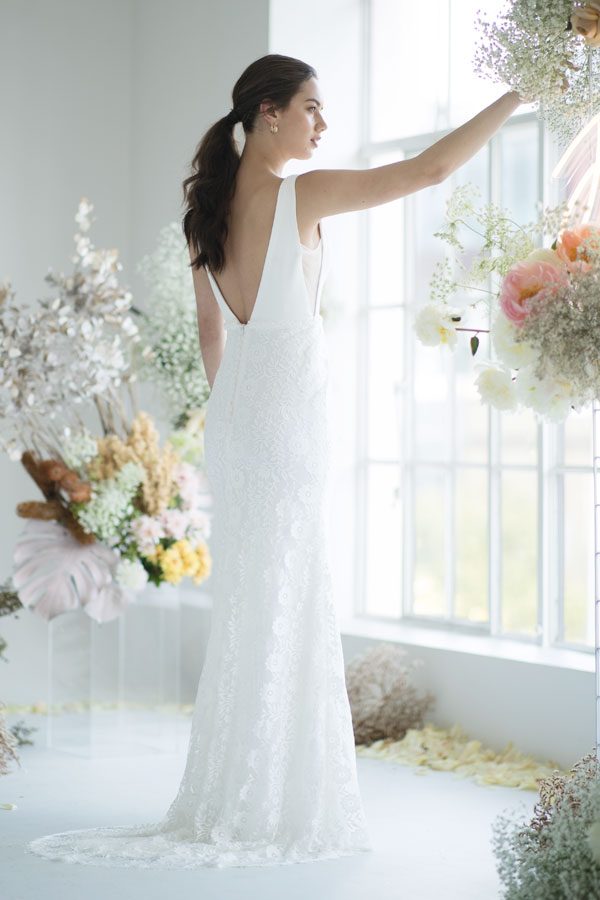 Daisy 2019 Bohemian Mermaid Wedding Dresses V Neck Lace Backless Front Split Plus Size Beach Boho Chic Bridal Gowns robe de mariée