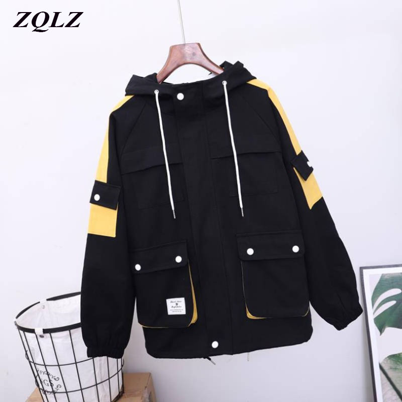 ZQLZ Autumn Jacket Women 2020 New Hooded Zipper Coat Female Long Sleeve Safari Style Black Spring Jackets Outerwear
ZQLZ Autumn Jacket Women 2020 New Hooded Zipper Coat Female Long Sleeve Safari Style Black Spring Jackets Outerwear
