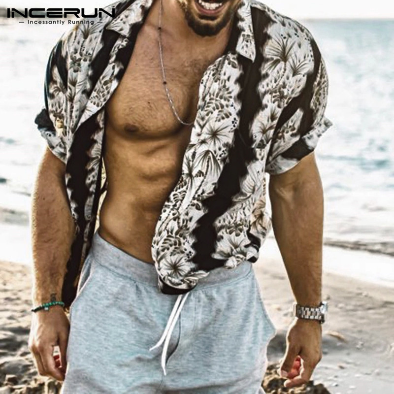 Men Casual Shirt Printed Summer Short Sleeve Vacation Lapel Streetwear Camisa 2020 Breathable Mens Hawaiian Shirts INCERUN -3XL, Gray
Men Casual Shirt Printed Summer Short Sleeve Vacation Lapel Streetwear Camisa 2020 Breathable Mens Hawaiian Shirts INCERUN -3XL, Gray