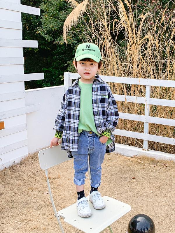 Boys Plaid Shirt Spring and Autumn Tide Children Western Style Spring 2020 Male Baby Western Style Children's Clothing Shirt, Beige
Boys Plaid Shirt Spring and Autumn Tide Children Western Style Spring 2020 Male Baby Western Style Children's Clothing Shirt, Beige