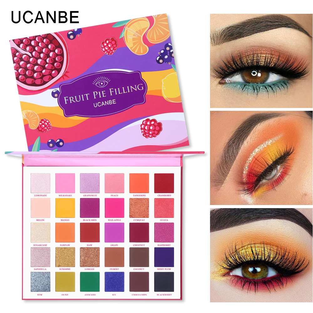 UCANBE Brand 1.5g*30 Colors Fruit Pie Filling Eye Shadow Palette Makeup Kit Vibrant Bright Glitter Shimmer Matte Shades Pigment Eyeshadow, Picture color
UCANBE Brand 1.5g*30 Colors Fruit Pie Filling Eye Shadow Palette Makeup Kit Vibrant Bright Glitter Shimmer Matte Shades Pigment Eyeshadow, Picture color