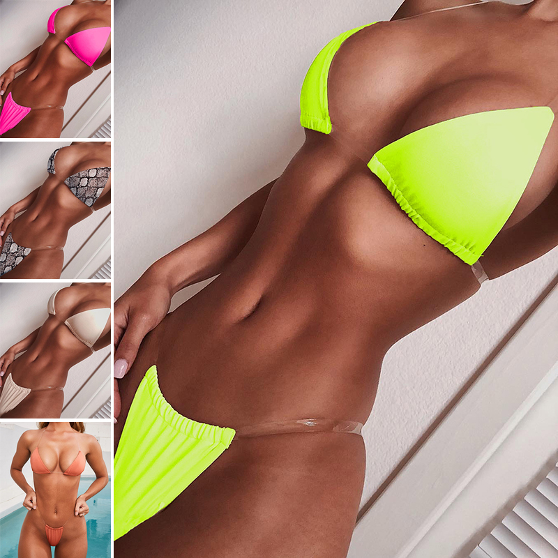 sexy neon bikini push up swimwear women simple swimsuit Invisible straps bikinis set thong swimming bathing suit for ladies
sexy neon bikini push up swimwear women simple swimsuit Invisible straps bikinis set thong swimming bathing suit for ladies
