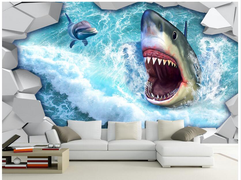 WDBH 3d wallpaper custom photo mural Ocean shark dolphin brick wall living room office Home decor 3d wall murals wallpaper for walls 3 d, Non-woven
WDBH 3d wallpaper custom photo mural Ocean shark dolphin brick wall living room office Home decor 3d wall murals wallpaper for walls 3 d, Non-woven