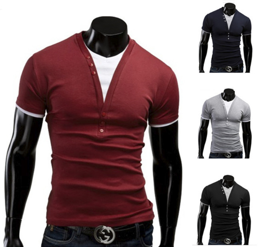 Tee Men Summer T-Shirt Fashion Mens Fake two Pieces v-Neck Slim Short Sleeve Shirts Cotton Tees M-3XL, Light gray
Tee Men Summer T-Shirt Fashion Mens Fake two Pieces v-Neck Slim Short Sleeve Shirts Cotton Tees M-3XL, Light gray