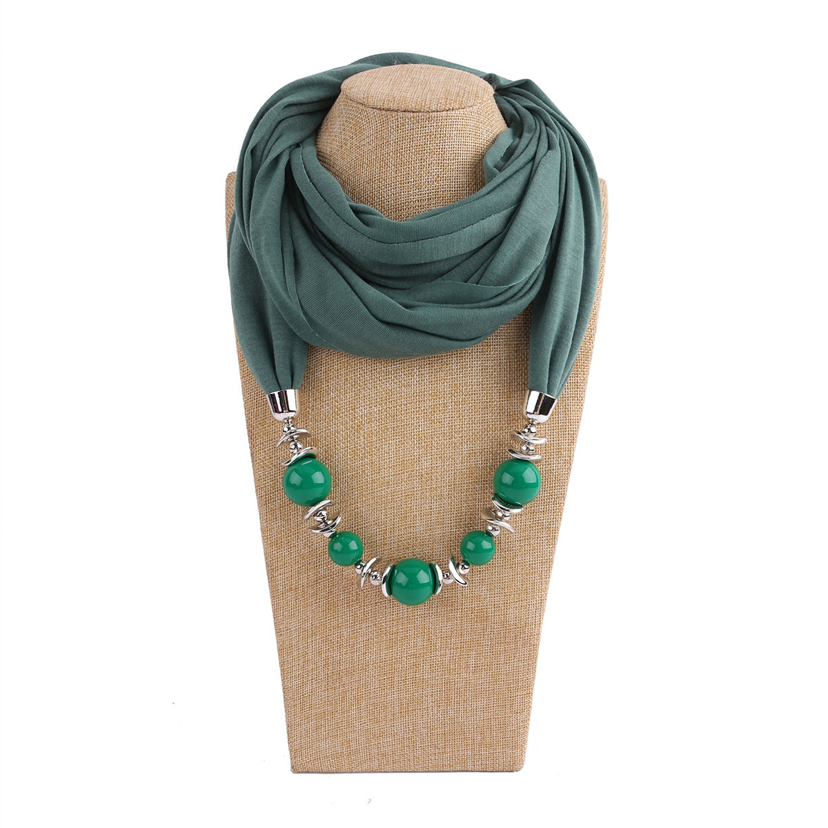 2020 Solid Jewelry Statement Necklace Pendant Scarf Head Scarves Women Foulard Femme Accessories Muslim Hijab Stores winter scarf