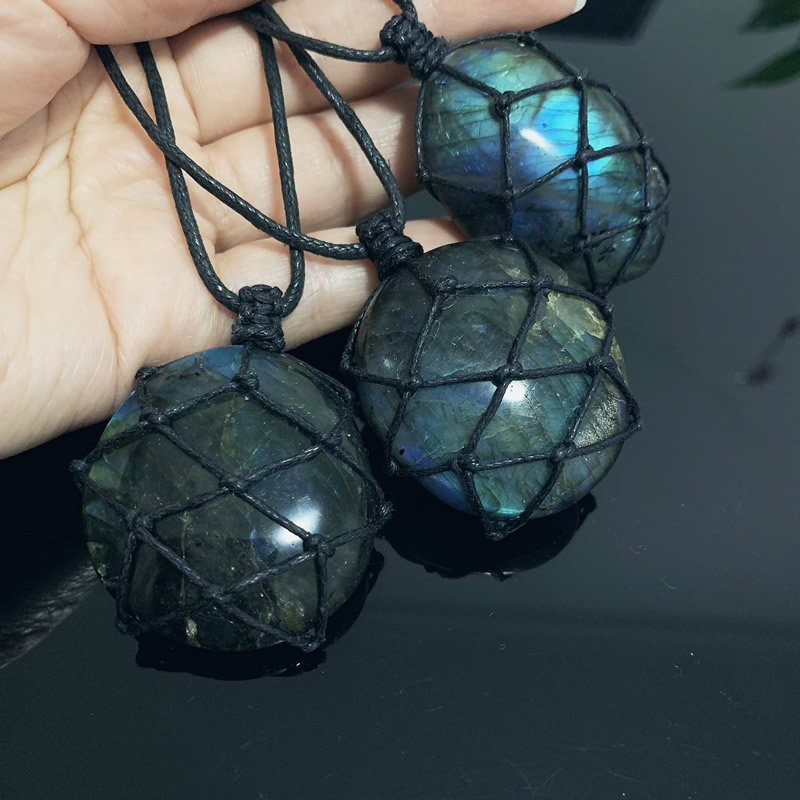 1pc Big Size Labradorite Necklace Mineral Natural Grey Moonstone Quartz Pendant Hand Craft Braid macrame Enerny Stone Necklaces
1pc Big Size Labradorite Necklace Mineral Natural Grey Moonstone Quartz Pendant Hand Craft Braid macrame Enerny Stone Necklaces