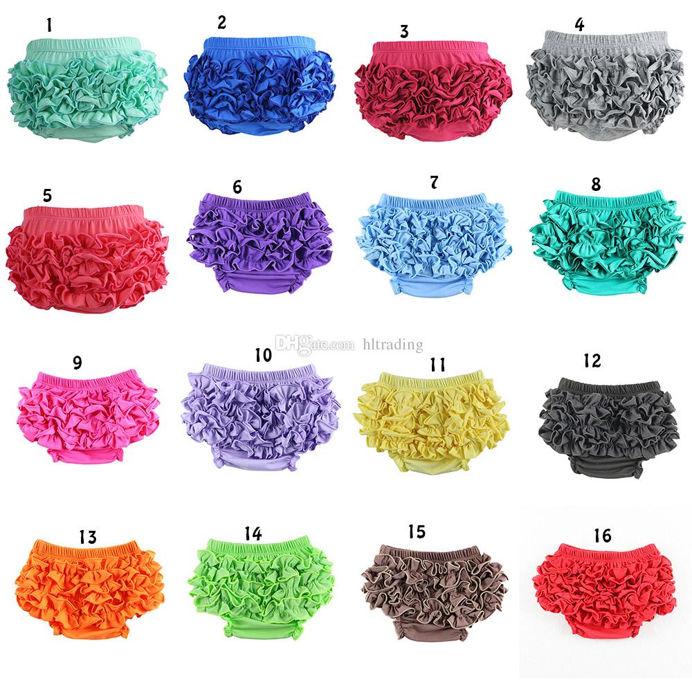 Baby Lace Shorts Newborn Infant ruffle PP Pants kids INS Panties 2019 Summer Bread shorts 28 colors briefs Kids Clothing C6238