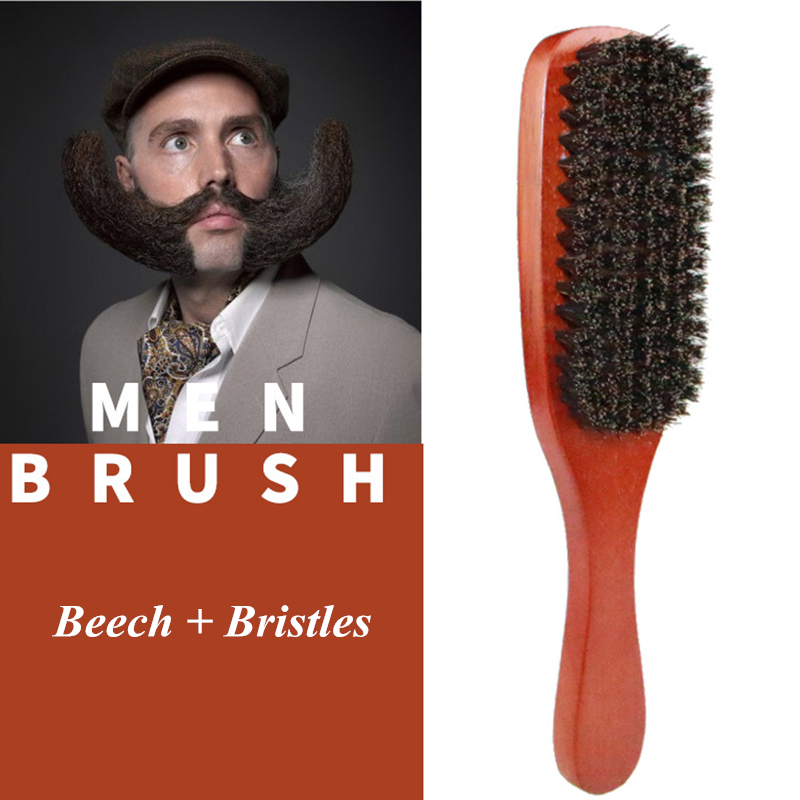 Men's Beard Brush Shaving Brush Boar Hair Bristle Beard Mustache Wood Handle Mustache Long Handle Comb Message Tool G0718
Men's Beard Brush Shaving Brush Boar Hair Bristle Beard Mustache Wood Handle Mustache Long Handle Comb Message Tool G0718
