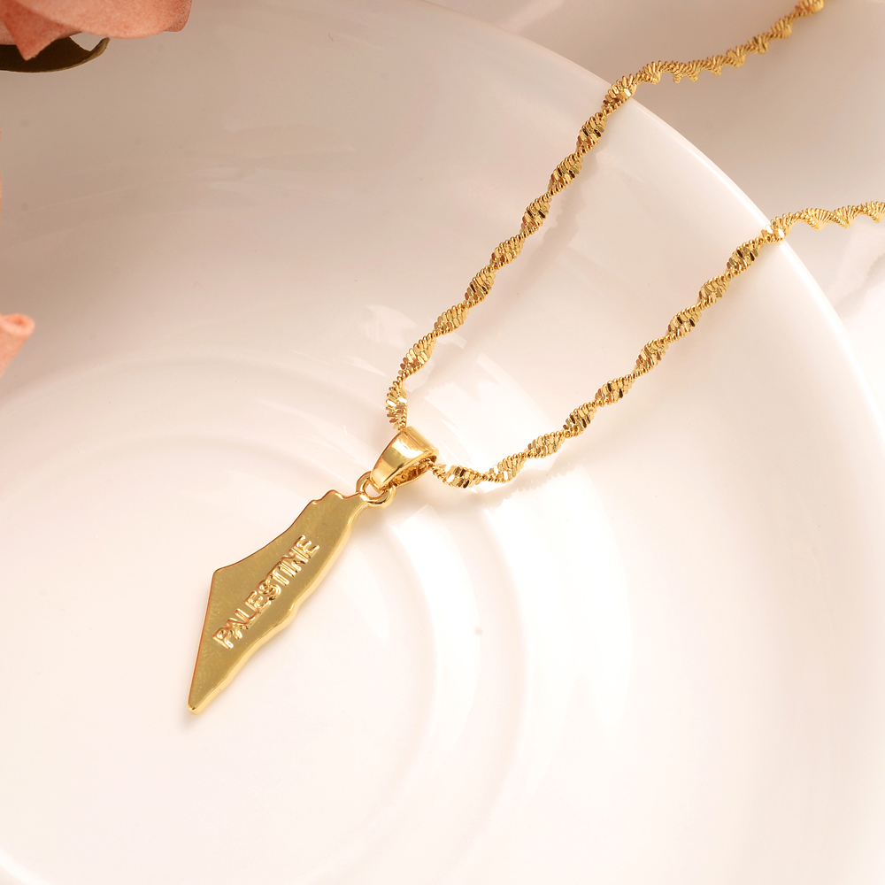 Gold Palestine map National Flag pendant & necklace for women & men, country map jewelry gifts, Black
Gold Palestine map National Flag pendant & necklace for women & men, country map jewelry gifts, Black
