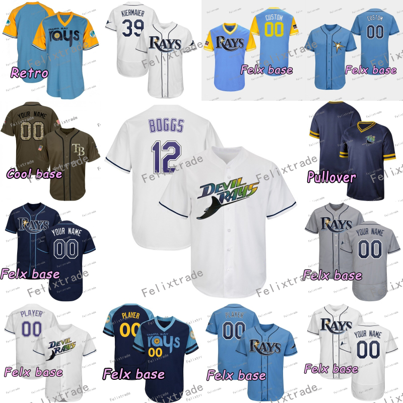 12 Wade Boggs Tampa Bay baseball retro jersey Austin Meadows Avisail Garcia Rays Brandon Lowe Tommy Pham Kevin Kiermaier Yandy Diaz Morton Ji-Man Choi Joey Wendle, Cool base
12 Wade Boggs Tampa Bay baseball retro jersey Austin Meadows Avisail Garcia Rays Brandon Lowe Tommy Pham Kevin Kiermaier Yandy Diaz Morton Ji-Man Choi Joey Wendle, Cool base