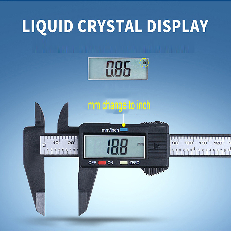 150mm LCD Digital Caliper Electronic Digital Vernier Caliper Plastic Vernier Caliper With Battery Gauge Micrometer Measuring Tool VT1688
150mm LCD Digital Caliper Electronic Digital Vernier Caliper Plastic Vernier Caliper With Battery Gauge Micrometer Measuring Tool VT1688