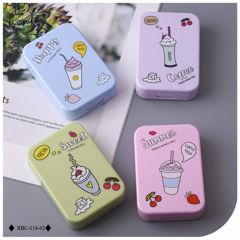 Lymouko Cute Cream Patterns with Mirror Contact Lens Case for Women Kit Holder Eye Care Contact Lenses Box
Lymouko Cute Cream Patterns with Mirror Contact Lens Case for Women Kit Holder Eye Care Contact Lenses Box