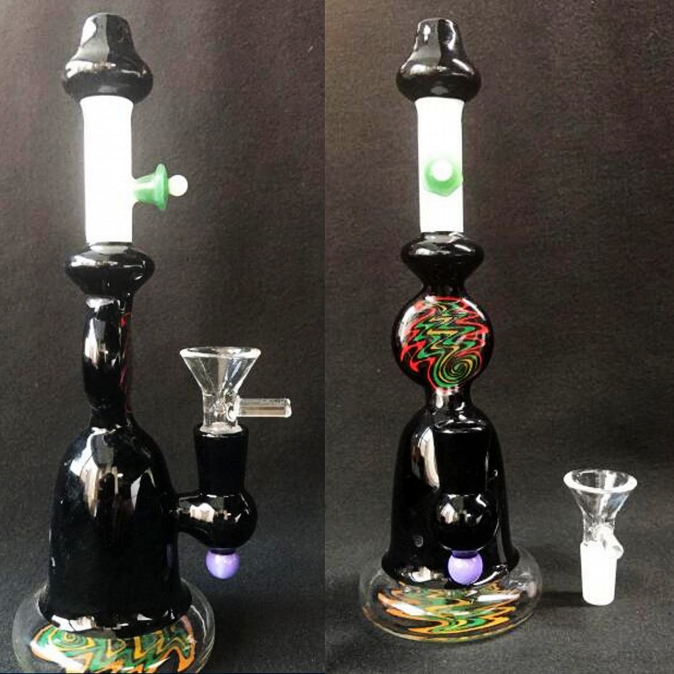 Black Glass Bongs Joint Size 14.4mm Two Fuction Recycler Oil Rigs glass bong Free Shipping in stock cheap 22cm Smoking water Pipes
Black Glass Bongs Joint Size 14.4mm Two Fuction Recycler Oil Rigs glass bong Free Shipping in stock cheap 22cm Smoking water Pipes