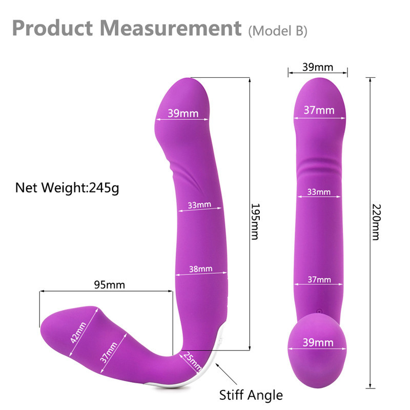 Strapless Strapon Dildo Vibrators for Women Intimate Sex Products Strap On Double Ended Dildos Adult Sex Toys for Woman Y191214