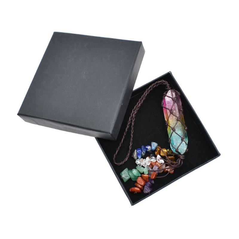 Beaded, Strands 2021 Chakra Natural Crystal Stone Car Pendant 7 Tumbled Bracelet Tassel Hanging Ornament Stones Decor Tiger Eye