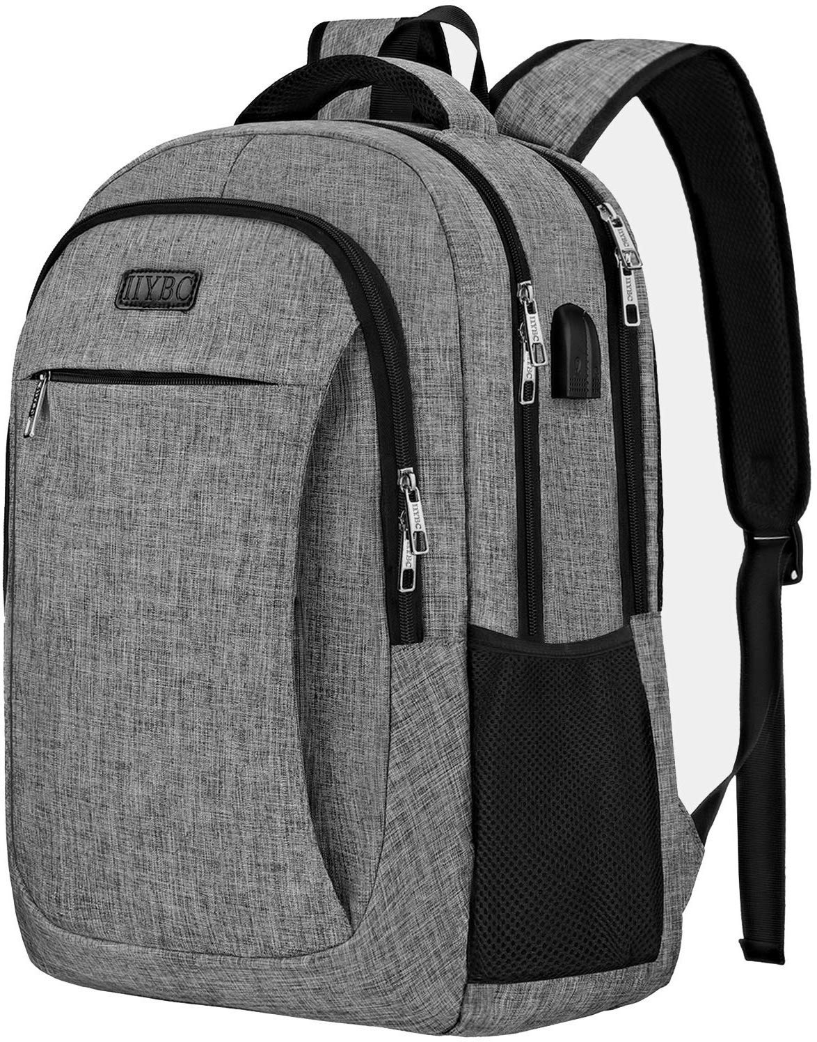 Travel Laptop Backpack,IIYBC Anti Theft Laptop Bag with USB Charging Port and Headphone Interface, Business Backpack for Men Women,College S, Grey
Travel Laptop Backpack,IIYBC Anti Theft Laptop Bag with USB Charging Port and Headphone Interface, Business Backpack for Men Women,College S, Grey
