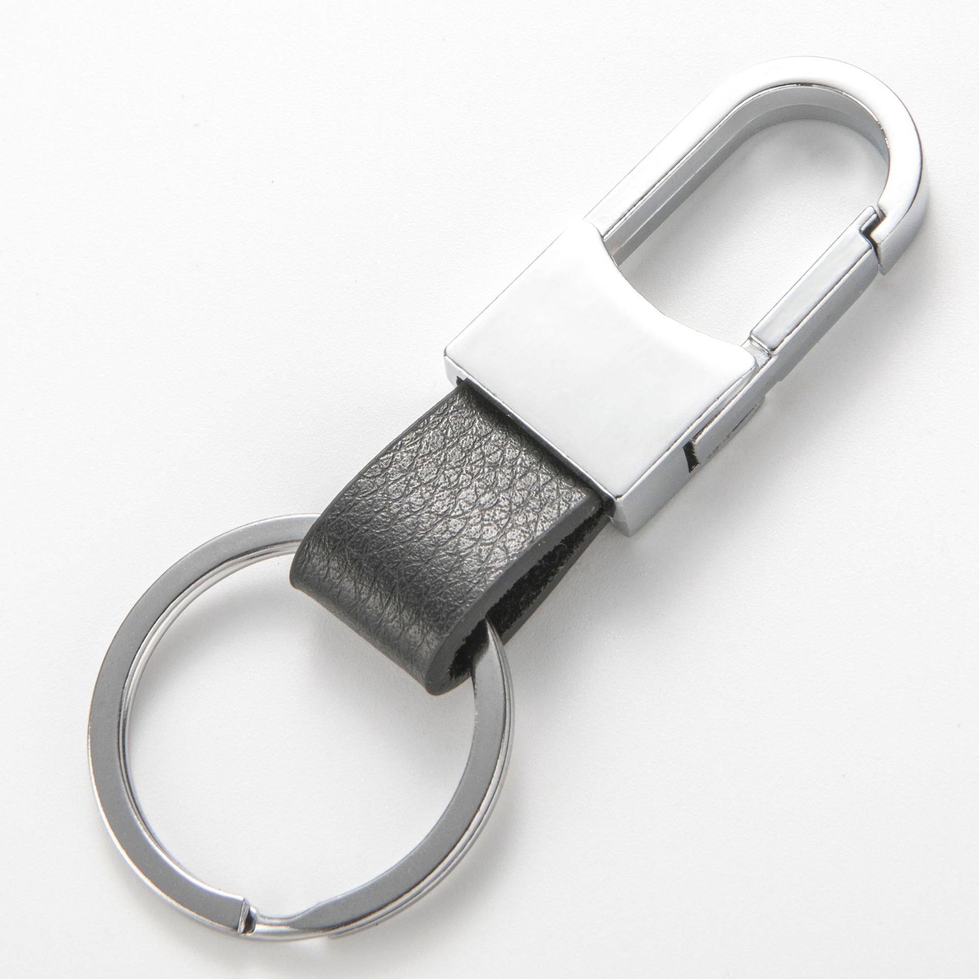 Men's Metal Leather Car Keychain Porsche Mercedes-Benz BMW Black Brown Key