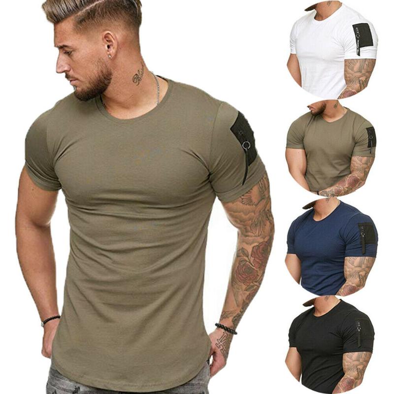 Fashion Men's Casual Fit Short Sleeve Slim Muscle Bodybuilding T-shirt Casual Gym Training Tee Tops, Black
Fashion Men's Casual Fit Short Sleeve Slim Muscle Bodybuilding T-shirt Casual Gym Training Tee Tops, Black
