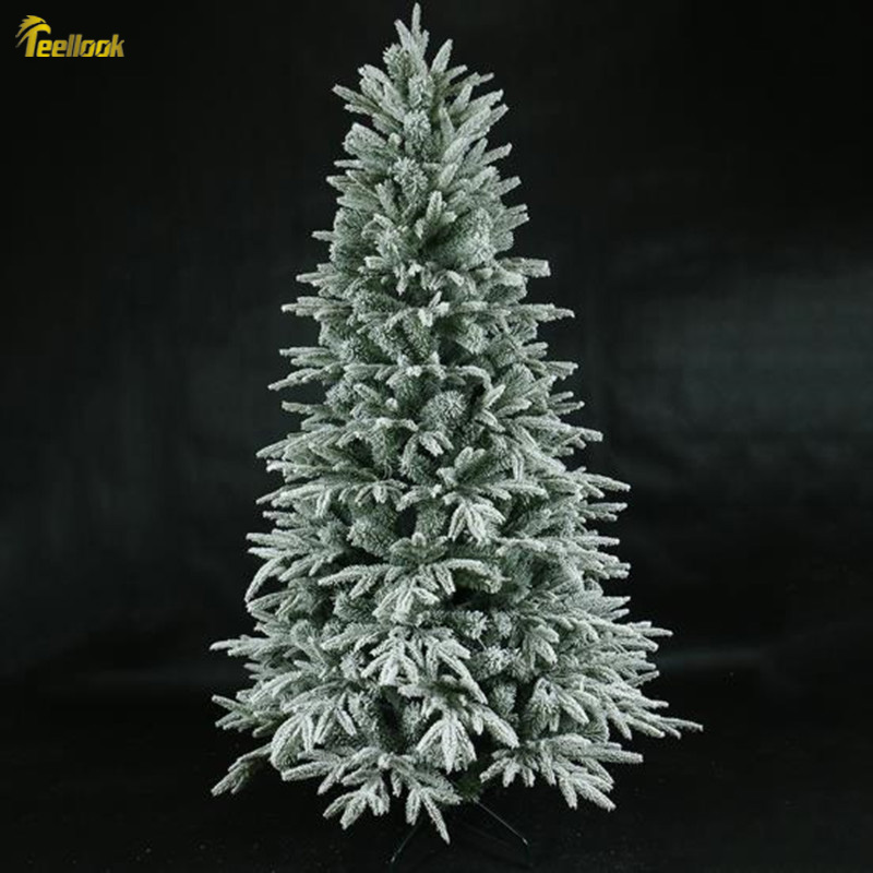 Teellook Snowflake Christmas Tree PE+PVC Mixed Leaf Christmas Hotel Family Mall Decoration Flocking Tree 
Teellook Snowflake Christmas Tree PE+PVC Mixed Leaf Christmas Hotel Family Mall Decoration Flocking Tree
