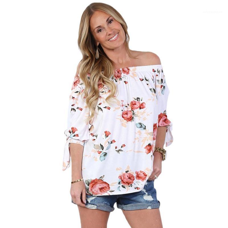 Bow Bind Womens Short Sleeve Tees Casual Females Clothing Designer Floral Print Womens Designer Tshirts Fashion Slash Neck
Bow Bind Womens Short Sleeve Tees Casual Females Clothing Designer Floral Print Womens Designer Tshirts Fashion Slash Neck